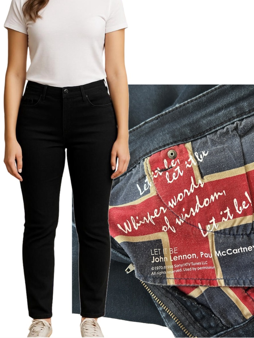 Liverpool Jeans Company Sadie's Straight Leg Rhinestone studded Y2K Mid-Rise